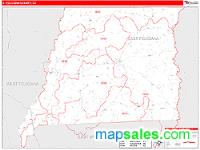 E. Feliciana County, LA Wall Map