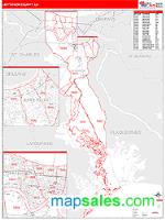 Jefferson County, LA Wall Map