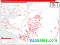 St. Bernard County, LA Wall Map