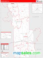 Webster County, LA Wall Map