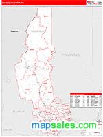 Somerset County, ME Wall Map Zip Code