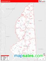 Caroline County, MD Wall Map Zip Code