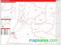 Manistee County, MI Wall Map Zip Code