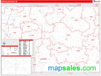 Montcalm County, MI Wall Map Zip Code