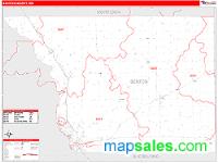 Benton County, MN Wall Map Zip Code