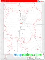 Steele County, MN Wall Map Zip Code