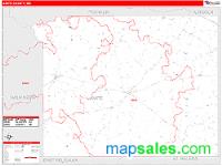 Amite County, MS Wall Map