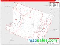 Holmes County, MS Wall Map