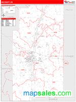 Lee County, MS Wall Map