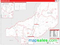 Madison County, MS Wall Map