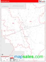 Marion County, MS Wall Map