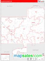 Tallahatchie County, MS Wall Map Zip Code