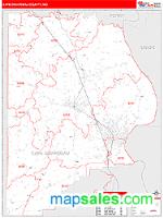 Cape Girardeau County, MO Wall Map Zip Code