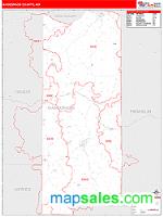 Gasconade County, MO Wall Map Zip Code