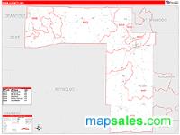 Iron County, MO Wall Map Zip Code