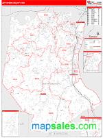 Jefferson County, MO Wall Map