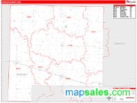 Shelby County, MO Wall Map Zip Code