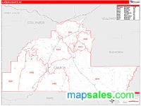 Carbon County, MT Wall Map