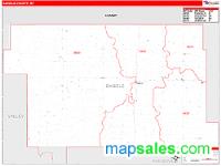 Daniels County, MT Wall Map