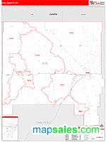 Hill County, MT Wall Map Zip Code