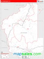 Jefferson County, MT Wall Map Zip Code