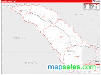 Mineral County, MT Wall Map Zip Code