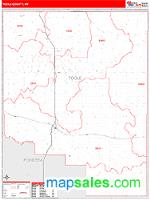 Toole County, MT Wall Map Zip Code