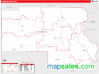 Thurston County, NE Wall Map Zip Code