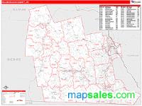 Hillsborough County, NH Wall Map Zip Code