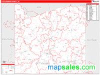 Cattaraugus County, NY Wall Map Zip Code