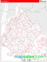 Kings County, NY Wall Map Zip Code