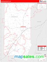 Granville County, NC Wall Map Zip Code