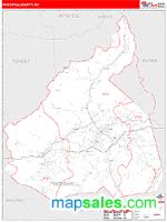 McDowell County, NC Wall Map Zip Code