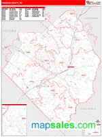 Robeson County, NC Wall Map Zip Code