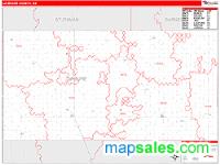 La Moure County, ND Wall Map