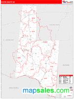 Brown County, OH Wall Map Zip Code