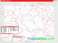 Columbiana County, OH Wall Map