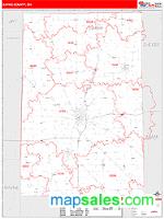 Darke County, OH Wall Map Zip Code