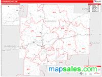 Guernsey County, OH Wall Map