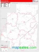 Morrow County, OH Wall Map Zip Code