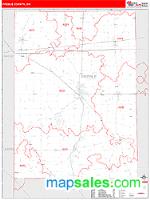 Preble County, OH Wall Map