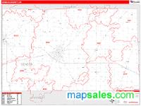 Seneca County, OH Wall Map