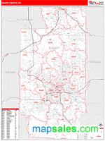 Summit County, OH Wall Map Zip Code