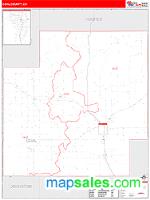 Coal County, OK Wall Map Zip Code