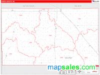 Dewey County, OK Wall Map Zip Code