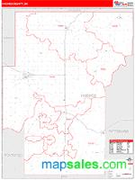 Hughes County, OK Wall Map