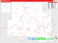 Johnston County, OK Wall Map