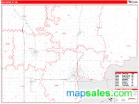 Kay County, OK Wall Map