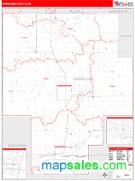 Okmulgee County, OK Wall Map