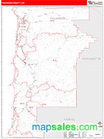 Tillamook County, OR Wall Map Zip Code